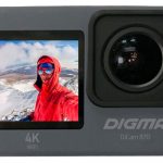 Экшн-камера Digma DiCam 870 серый, WifFi, 4K 1